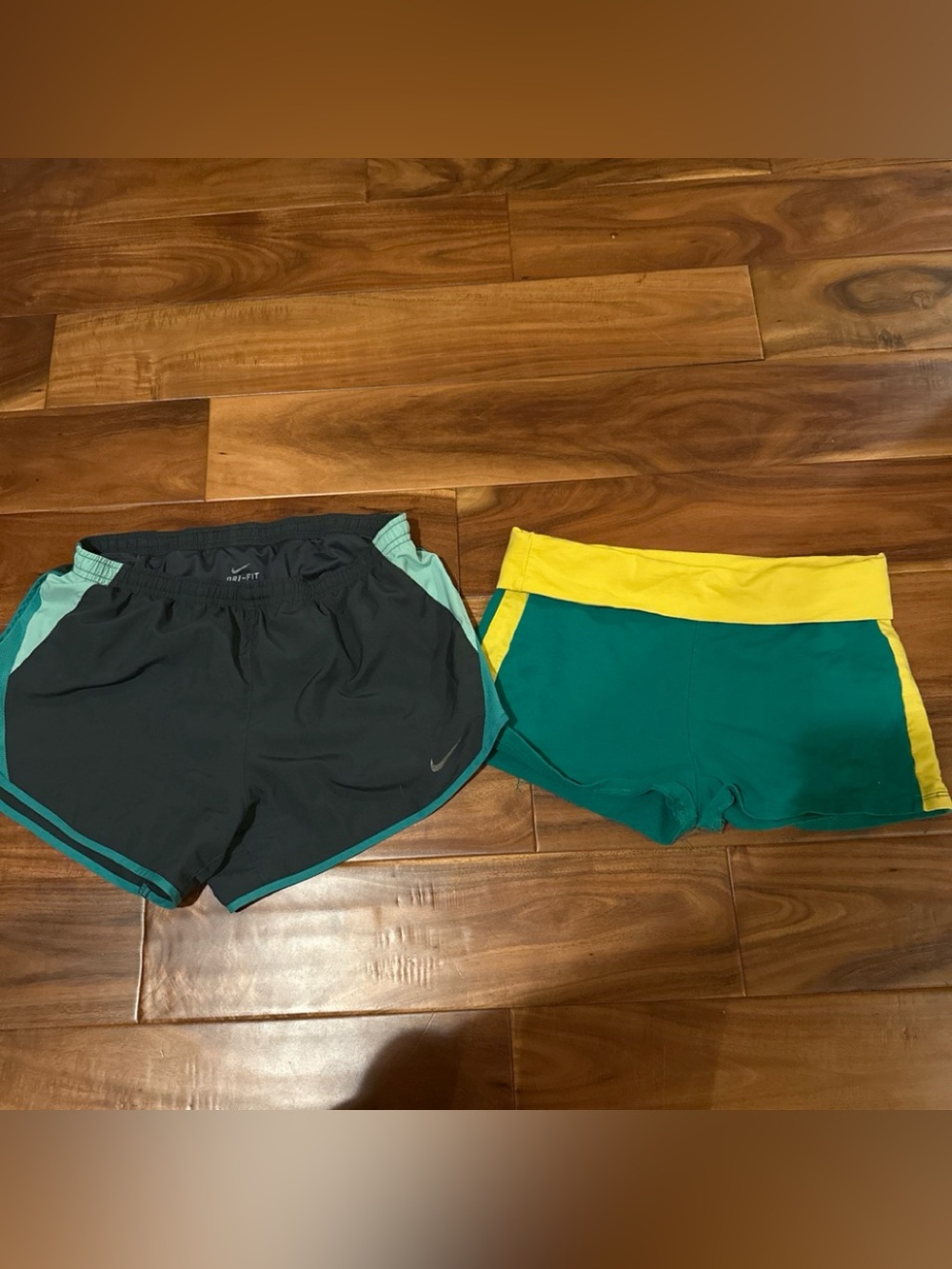 Nike Black & EDIKTED green  Running Shorts